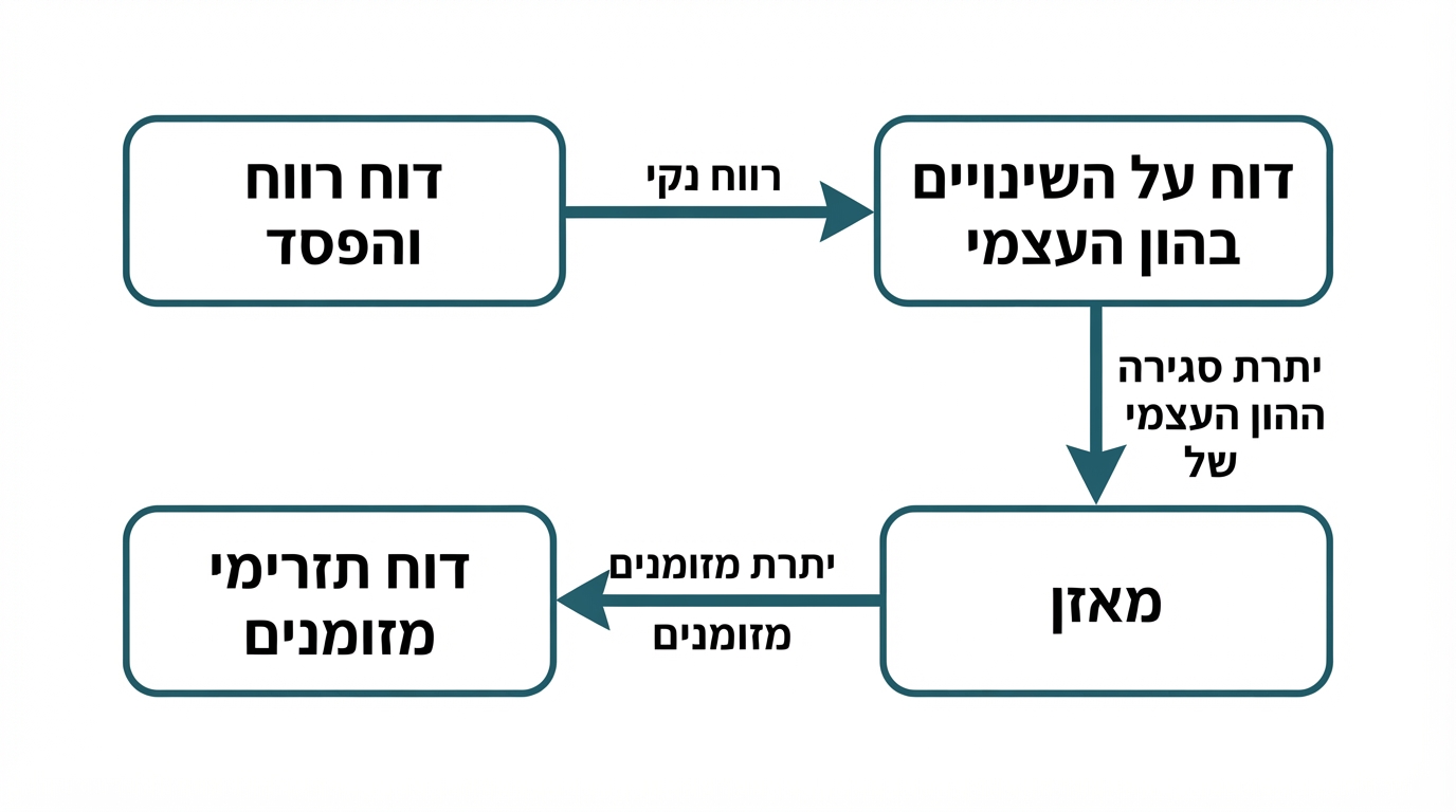 תרשים הקישור בין ארבעת הדוחות הכספיים
