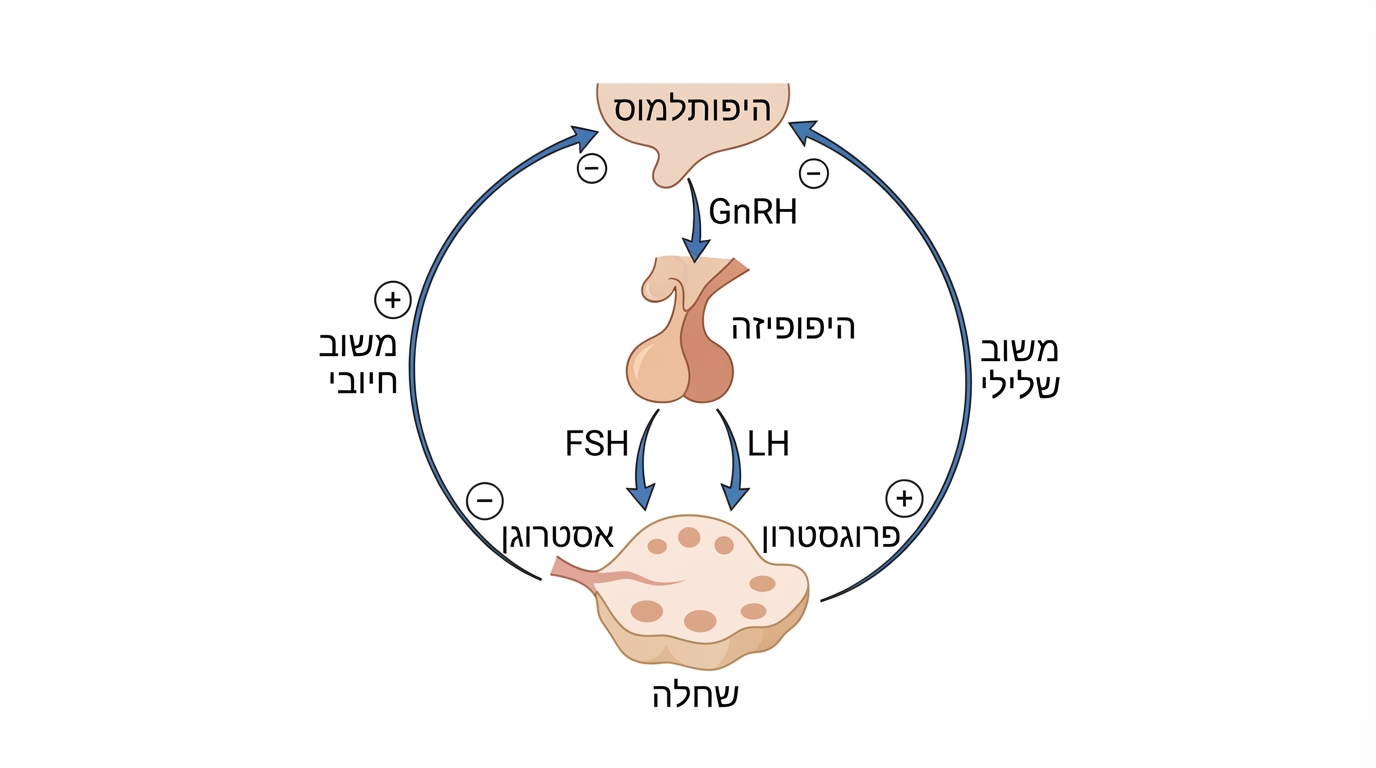 בקרה הורמונלית של המחזור החודשי