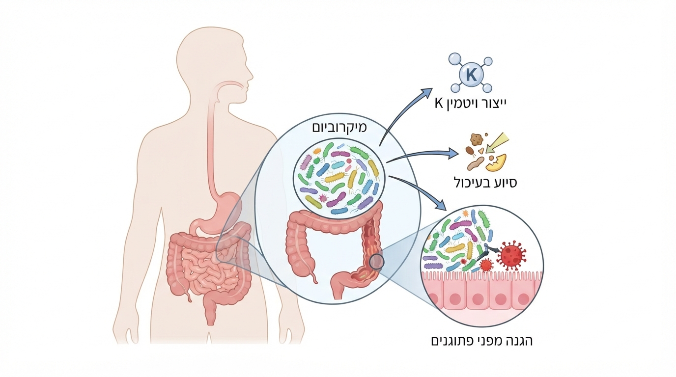 מפת המיקרוביום בגוף האדם ותפקידיו המרכזיים
