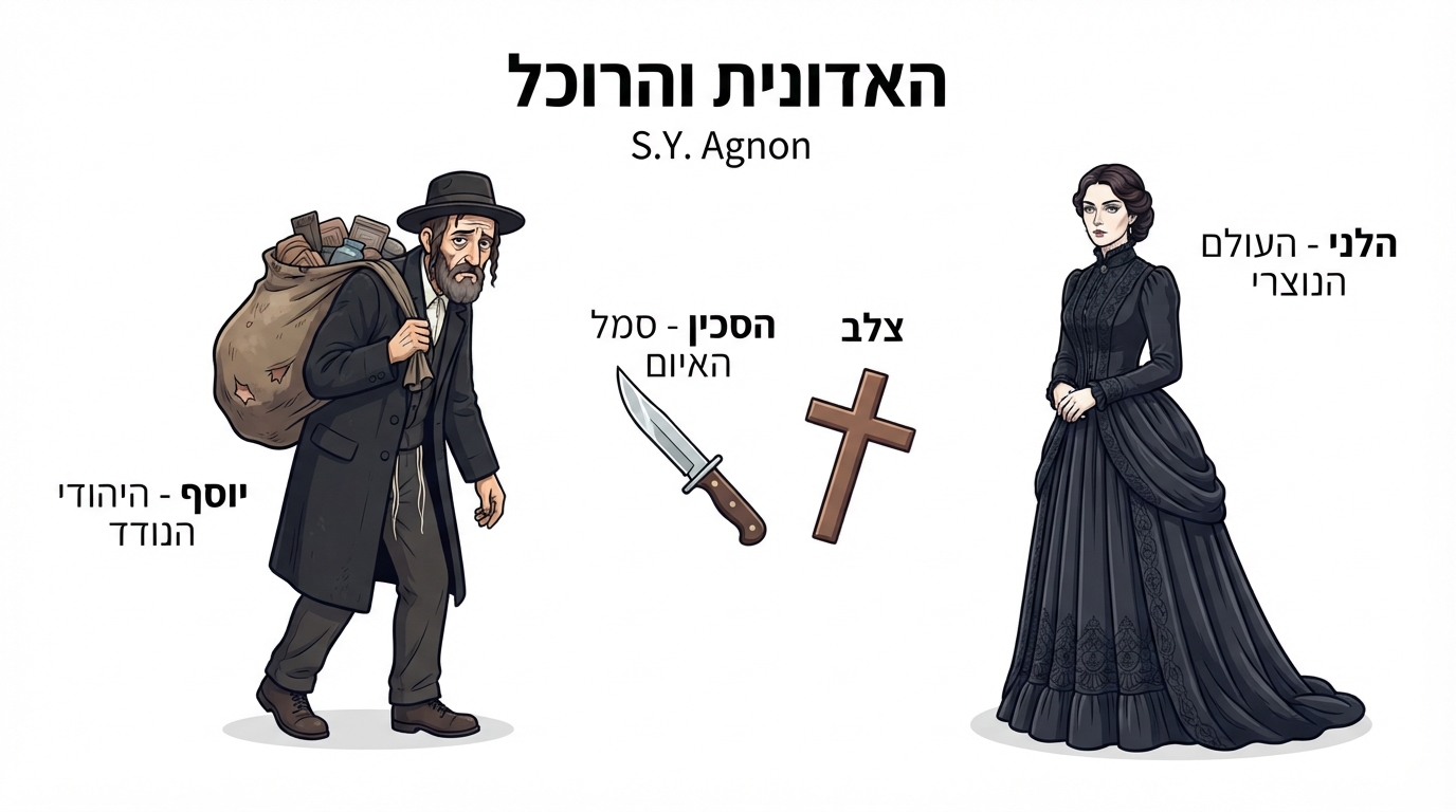 תרשים המבנה האלגורי של הסיפור