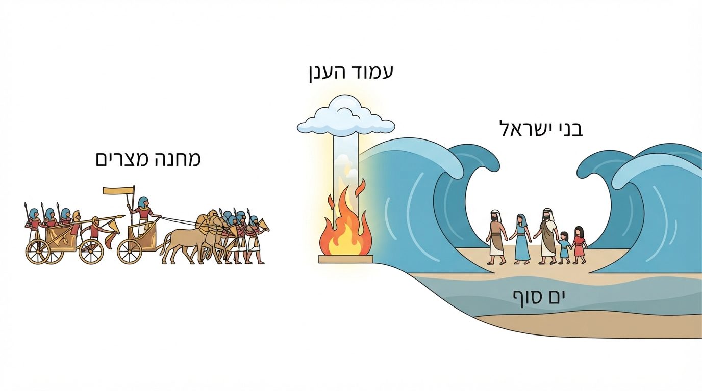 תרשים קריעת ים סוף